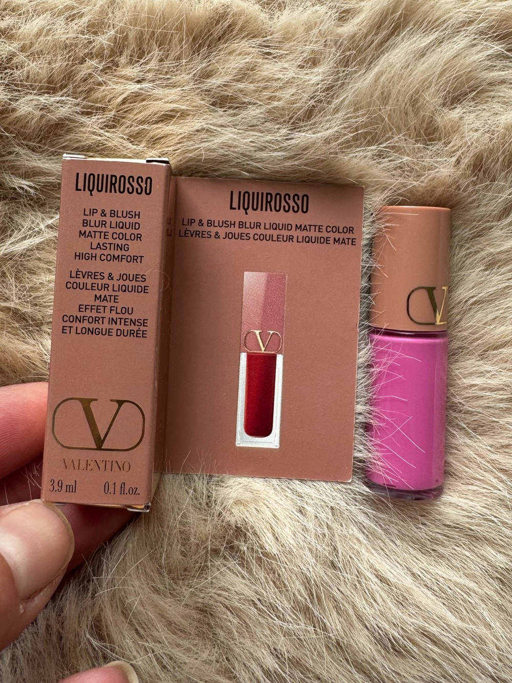 Valentino Liquirrosso Lip & Blush Blur Matte- Pink is Punk 302R
